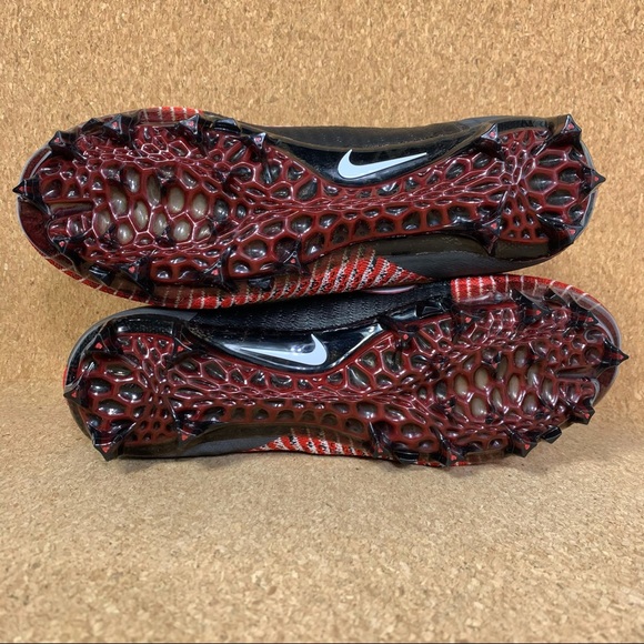Nike Alpha Menace Elite 2 Flyknit Red / Black Foot - Picture 7 of 8